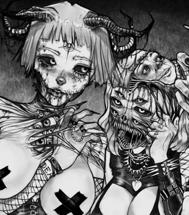 Full Body Detailed + Demonic Details + Manga Poster Design Full Body Detailed + Demonic Details + Manga Poster Design